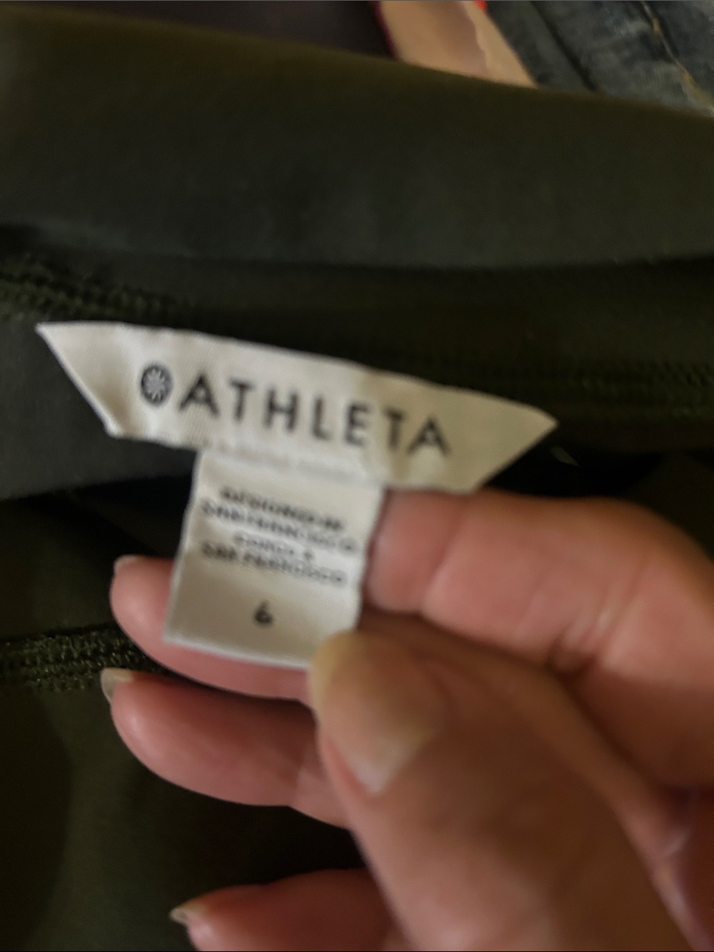 Athleta Olive Green High Rise Tapered Ankle Pants - Picture 5 of 6